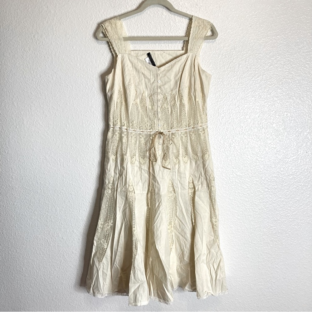 Peruvian Connection Dress Fairy Cottagecore Romantic Trad Wife Lace  10